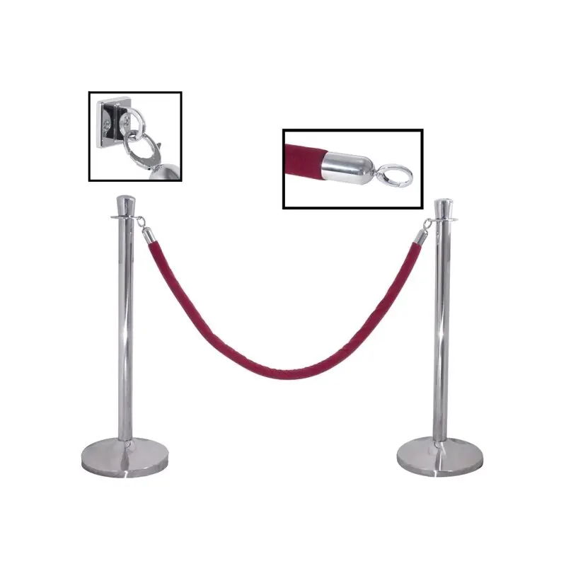 Absperrpfosten aus Edelstahl - Höhe 95 cm Neue Ware