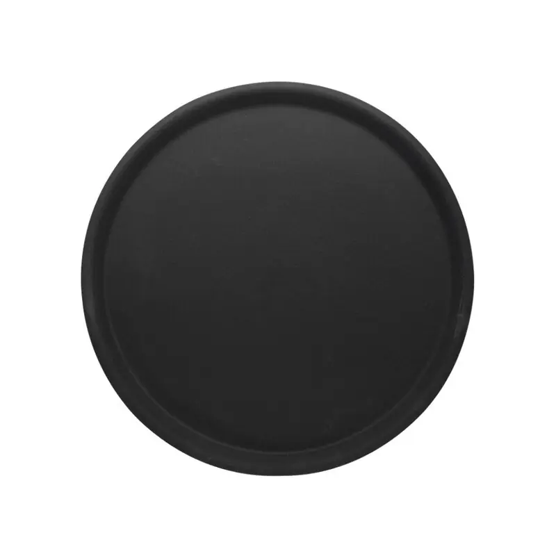 Sichere Zahlung Tablett rund rutschfest schwarz 38 cm