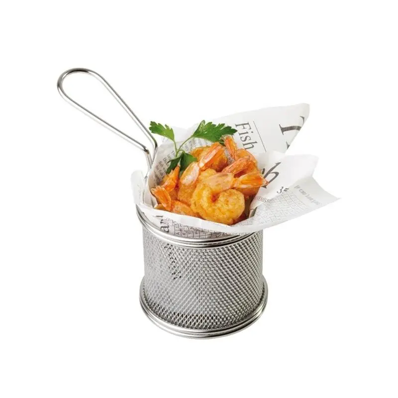 Servier-Frittierkorb SNACKHOLDER - Edelstahl - Ø 9 cm - H: 8,5 cm Sichere Zahlung