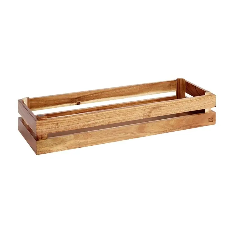 Buffetsystem SUPERBOX aus Holz, 55,5 x 18,5 cm, H: 10,5 cm, passend zu GN 2/4 Aktuell