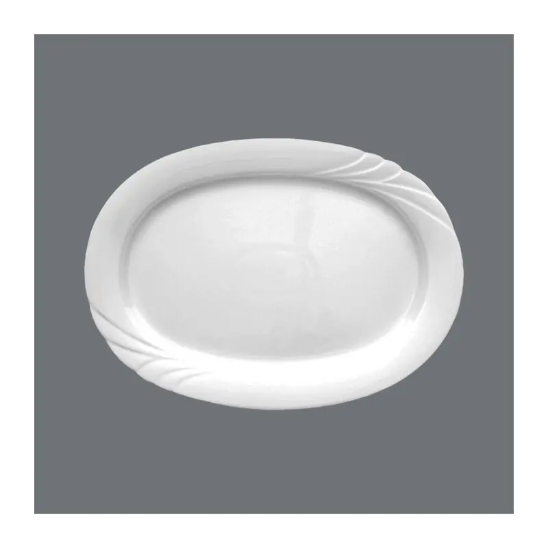 Expressversand Eschenbach Ambiente -weiß- Platte oval 28 cm