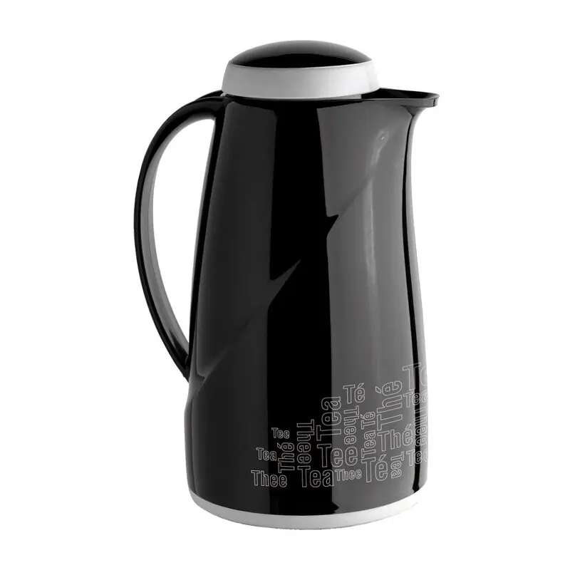 Must-Have Isolierkanne Wave "TEA TIME" schwarz 1,0 Liter