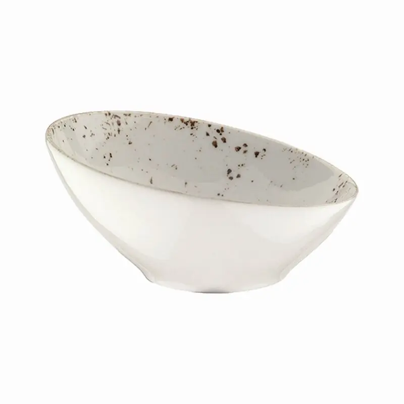 Ausverkauf Bonna Porzellan, Grain Vanta Schale schräg, Ø 18 cm, Inhalt: 45 cl