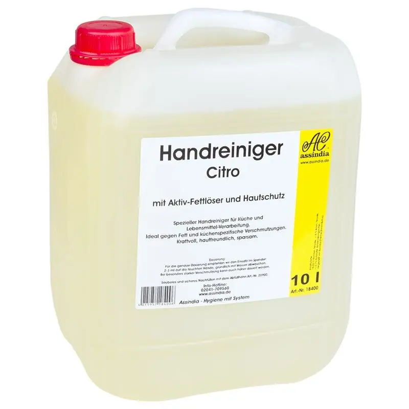 Handreiniger Citro mit Fettlösekraft, 10 Liter Kanister Schneller Versand