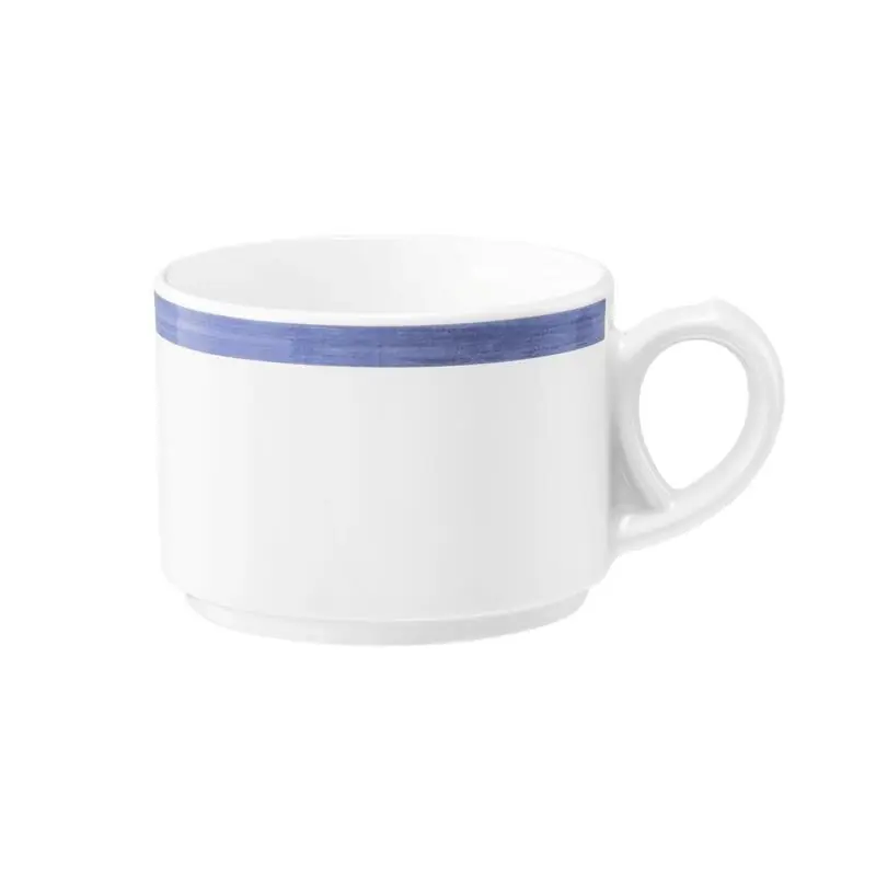 Super-Preis Community, Pinselband blau, Kaffeetasse, Inhalt: 18 cl