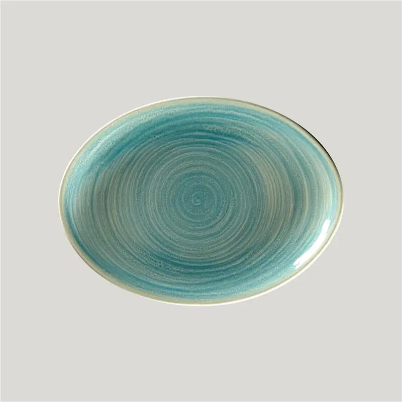 Rakstone Spot Platte oval saphire, L: 26 cm, B: 19 cm, H: 3 cm Neuheit