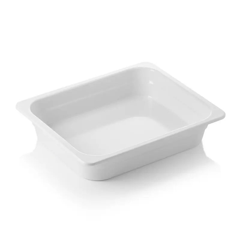 GN 1/2 Behälter Melamin weiß, Tiefe: 65 mm Neu Im Sortiment