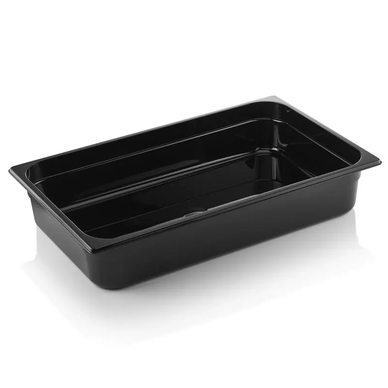 GN Behälter 1/1 schwarz aus Polycarbonat, Tiefe: 100 mm Heißes Angebot