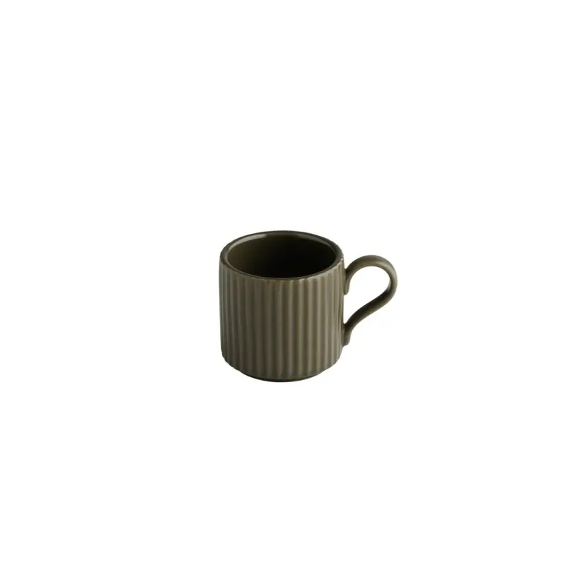 Saisonangebot Espressotasse -THE GRID-, Ø 6 cm, H: 6 cm, 80 ml, Porzellan, Farbe: mud (braun)