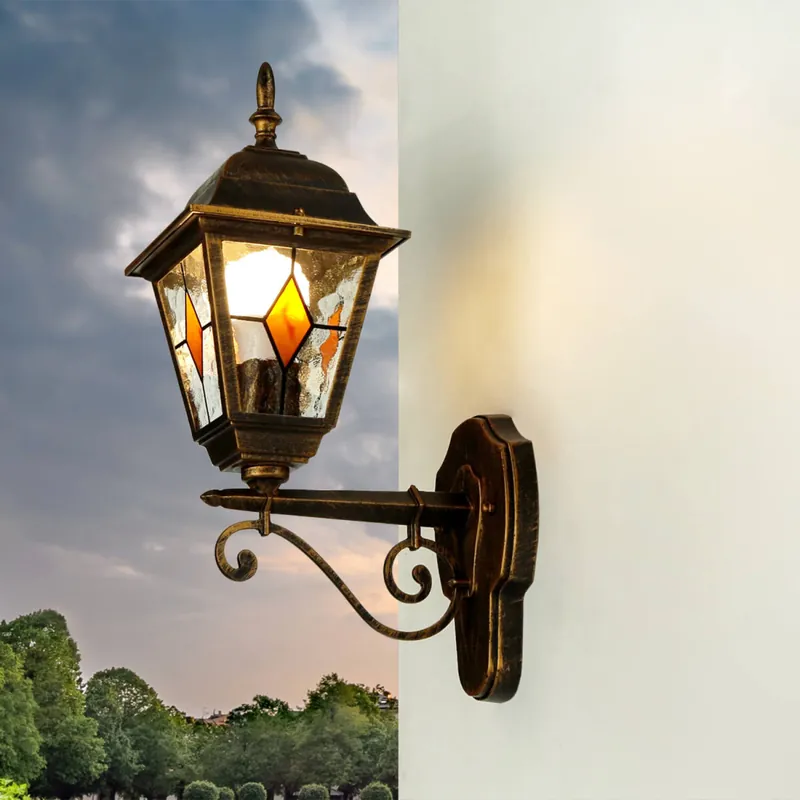 Saisonangebot Außenleuchte Wand Rustikal in Kupfer antik IP44 E27