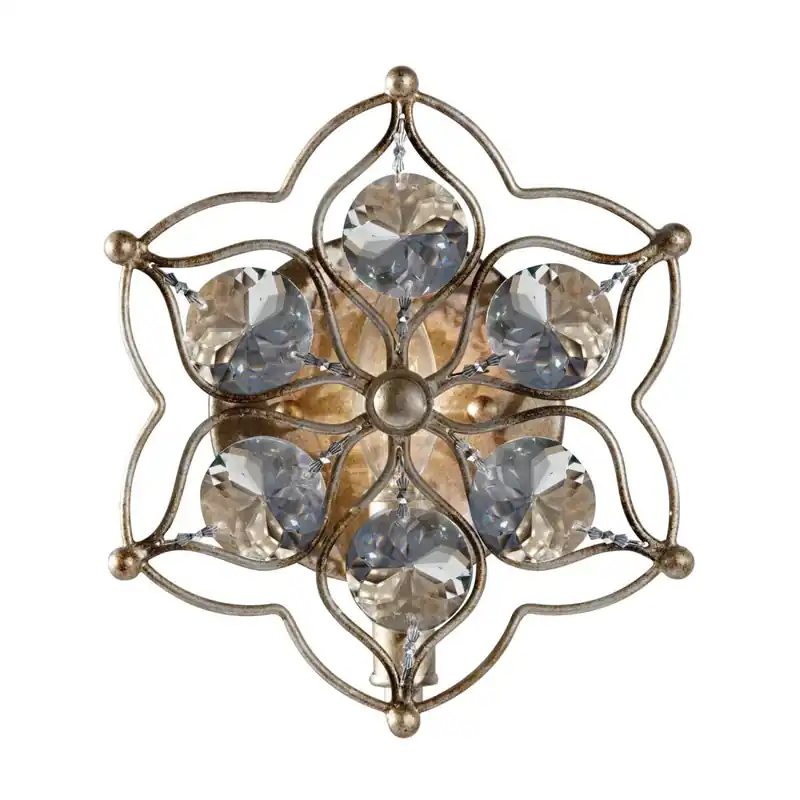 Wandlampe VELA Silber Floral Kristall Modern Lampe Top-Angebot