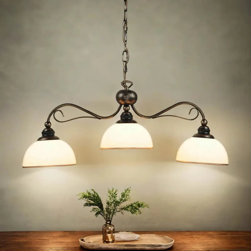 Pendelleuchte in Braun antik L:74cm Esstisch Lampe Nur Für Kurze Zeit