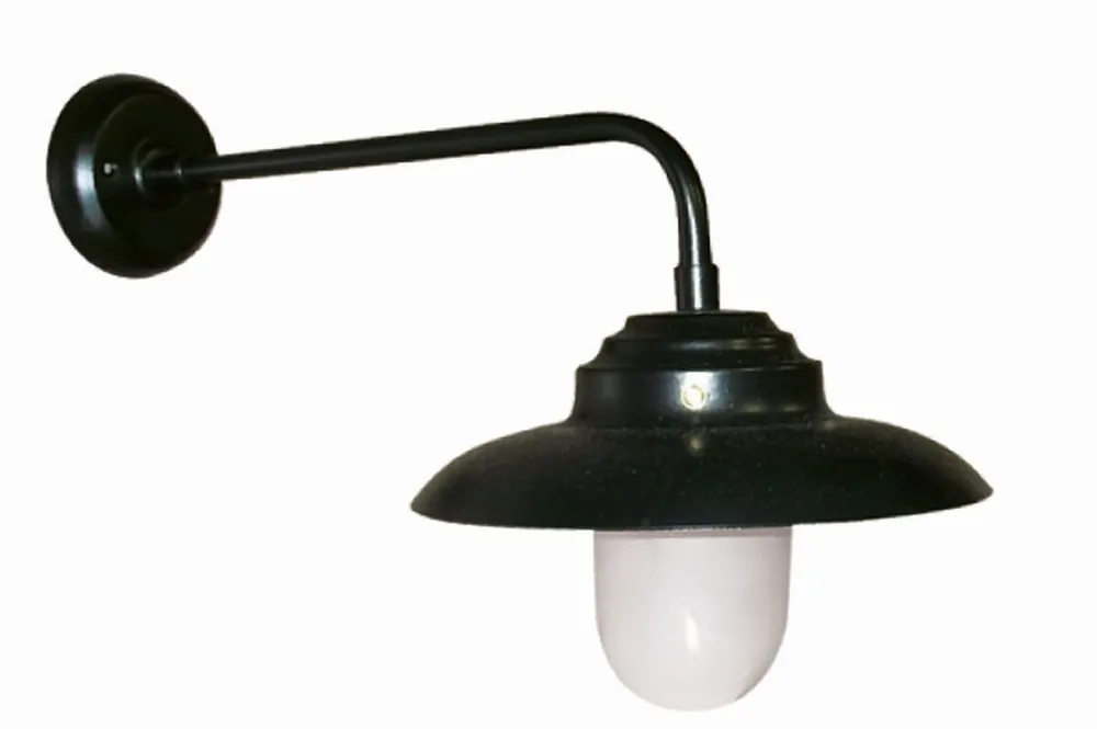 Expressversand Wandleuchte innen Vintage Design Schwarz Aluminium