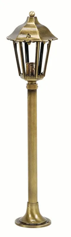 Standlampe für Garten Messing 66cm hoch IP43 Neu