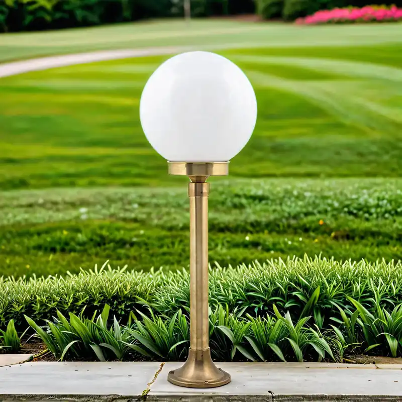 Top-Seller Gartenleuchte Messing 93cm hoch rostfrei VERIA