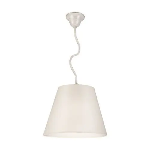 Deckenleuchte Beige Stoff rund Wohnzimmer Landhaus Neu