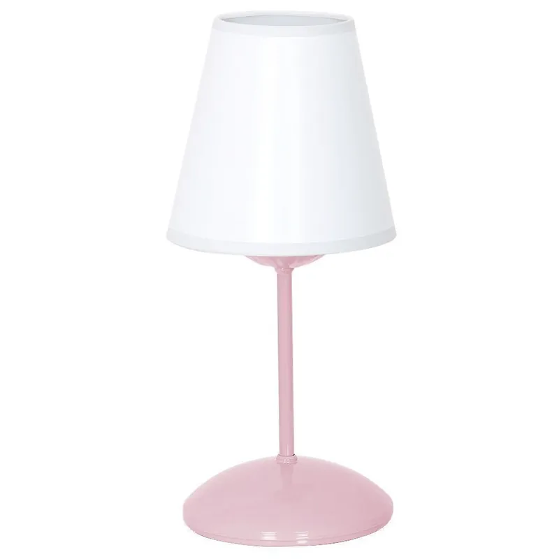 Schlichte Tischleuchte NIGHT in Rosa Highlight
