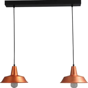 Hochwertige Hängelampe Kupfer Ø25cm 2xE27 PRATO Bestpreis