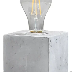 Sonderaktion Dekorative Tischlampe Beton H:10cm klein Würfel