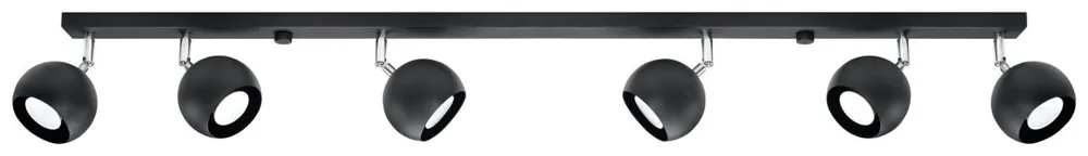 Kracherpreis Schwarzer Wohnzimmerstrahler Metall 120 cm lang GU10