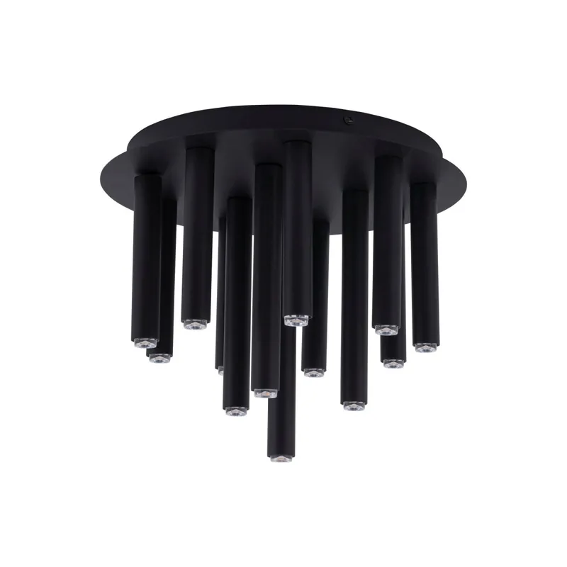 Meistverkauft Runde Deckenleuchte Schwarz Loft Zylinder Ø34cm