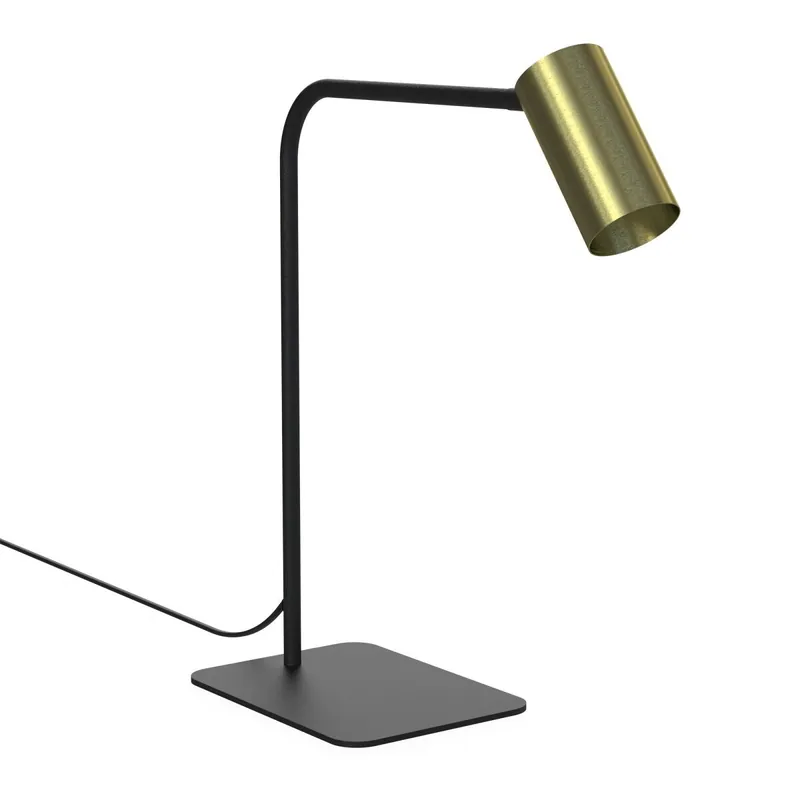 Kleine Tischleuchte Schwarz Messing 40cm Modern Markenprodukt