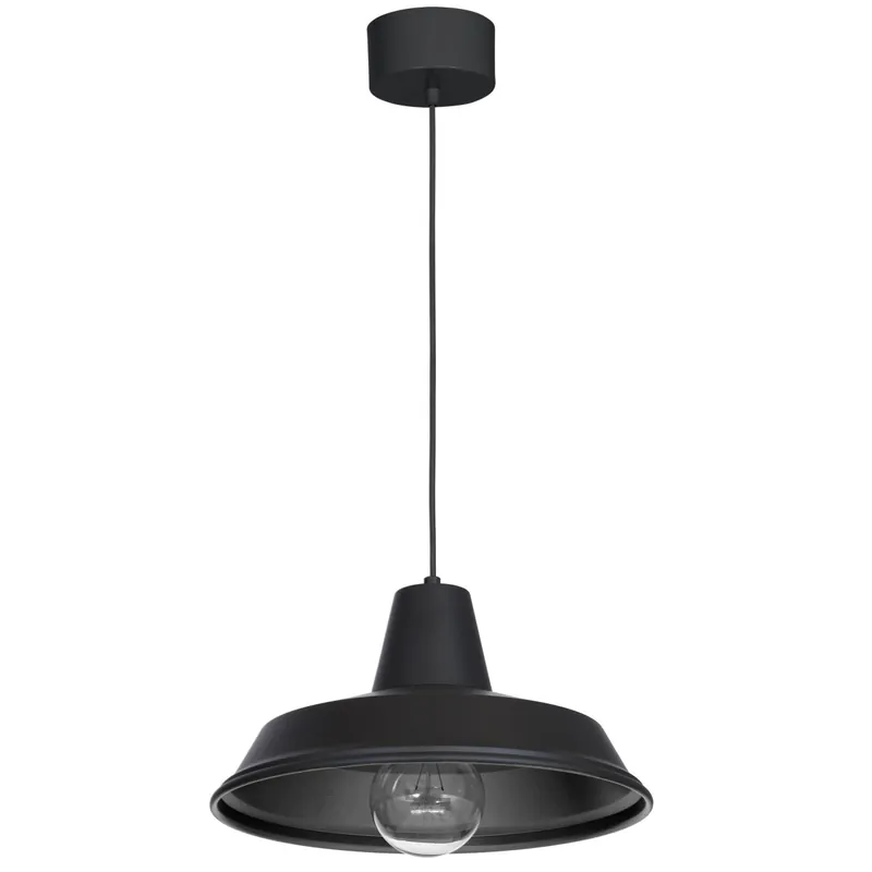 Kracherpreis Pendelleuchte mit Schirm Schwarz Metall Esstisch Küche