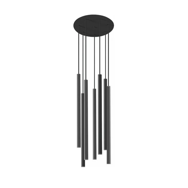 Pendelleuchte Schwarz 7-flmg Esstisch Lampe CULT Ausverkauf