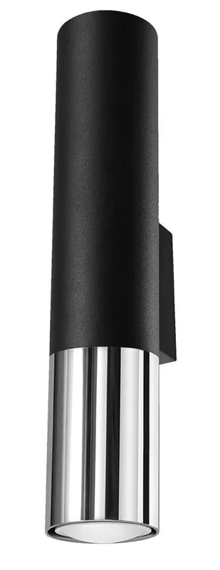 Beliebt Wandleuchte Schwarz Chrom Up Down H: 29 cm Metall