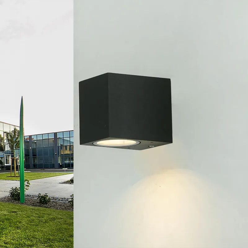 Nur Heute Kompakte Wandlampe für außen Anthrazit GU10 AALBORG