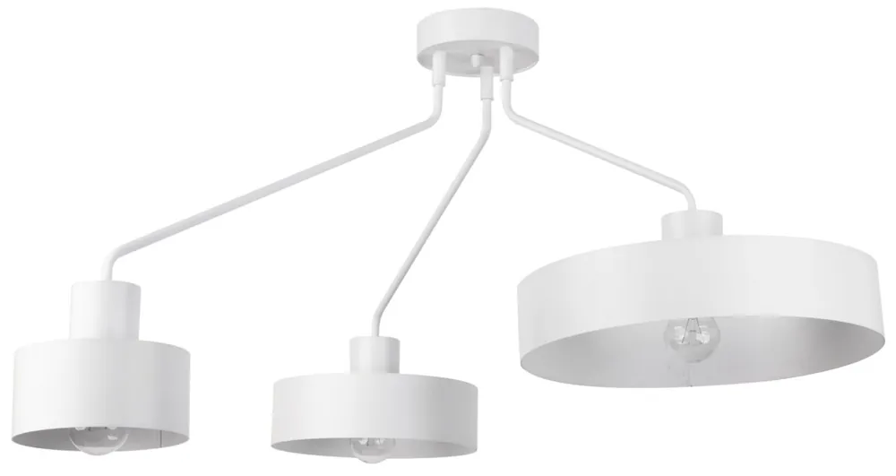 Top-Angebot Riesige Deckenleuchte Weiß Metall L:111 cm Retro Design