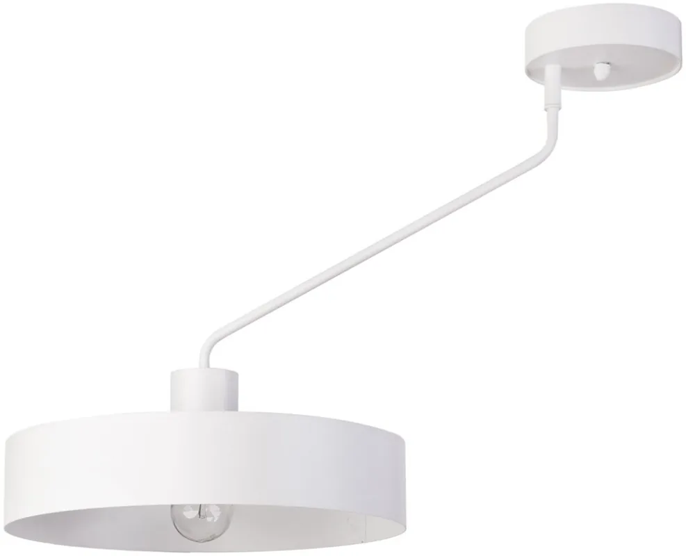 Retro Deckenleuchte Weiß Metall E27 Ø35 cm auffällig Neu Im Sortiment