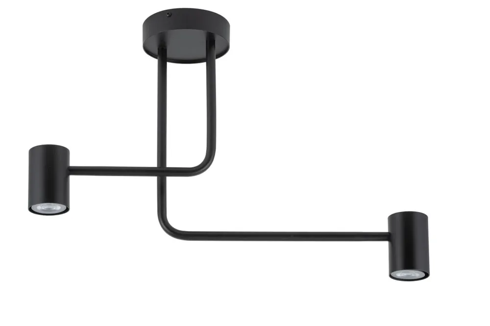 Billig Schwarze Deckenleuchte Metall GU10 L:60 cm akzentuiert