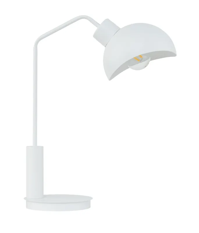 Online Kaufen Tischlampe Weiß Metall Design 46 cm E27 Lesen Arbeiten