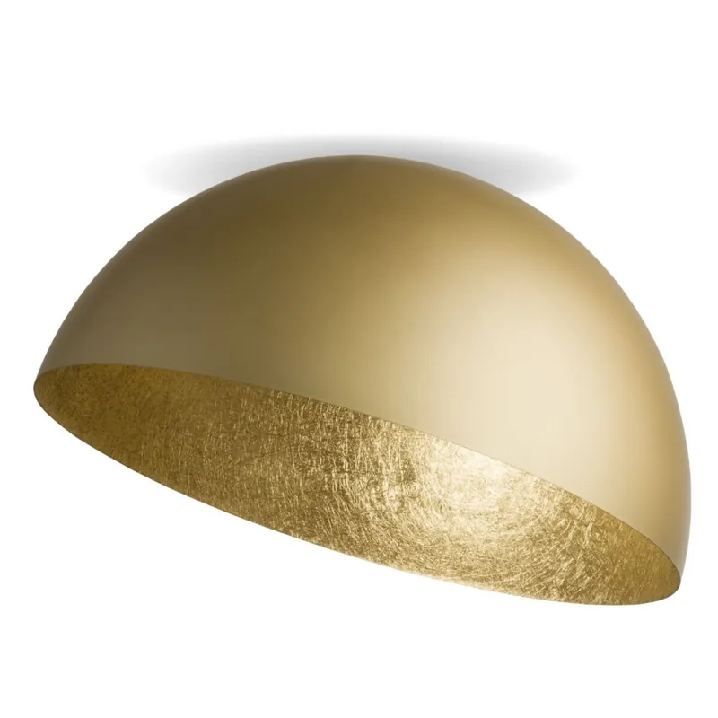 Sonderaktion Runde Deckenleuchte Loft Metall Gold Ø35 cm E27 elegant