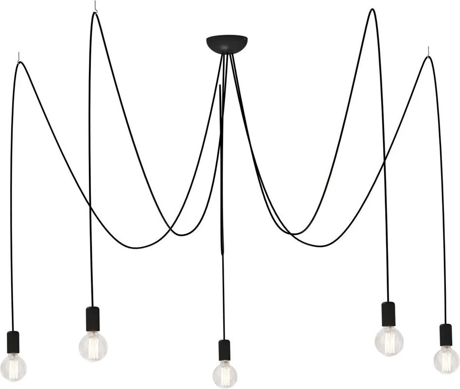 Hängeleuchte XXL verstellbar 3 m Schwarz E27 Knallerangebot