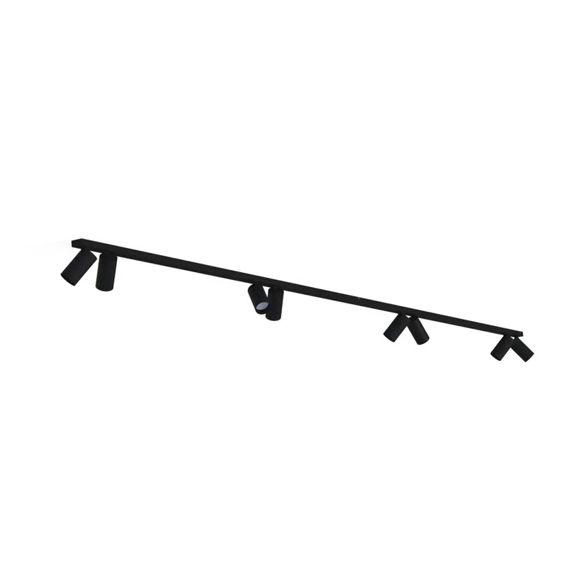 Deckenspot verstellbar 2x 1,5 m lang 8-flammig GU10 Schwarz Top-Preis