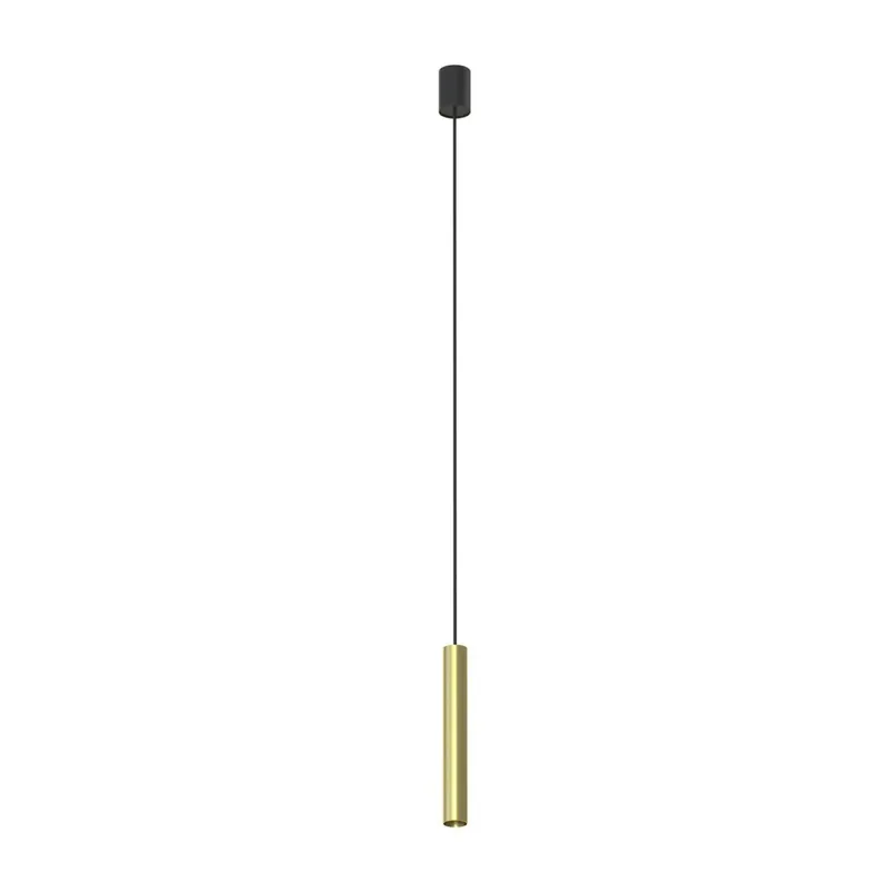 Hängelampe GU10 R35 Ø 4 cm in Schwarz Messing verstellbar Aktuell