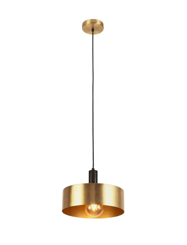 Neuheit Hängeleuchte Gold Schwarz D: 30 cm rund Metall Modern