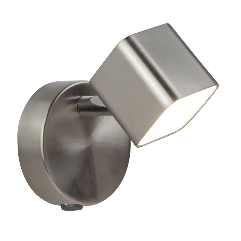 Heißes Angebot LED Spot Lampe Wand in Silber matt 3000 K 354 lm Metall