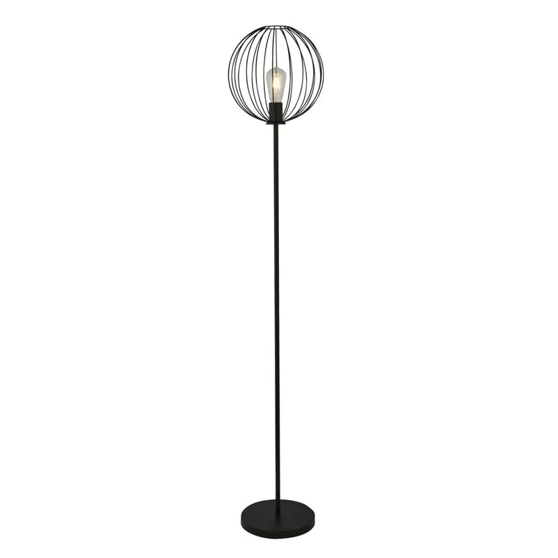 Garantierte Lieferung Stehlampe Schwarz E27 161 cm Metall Retro CAMERON
