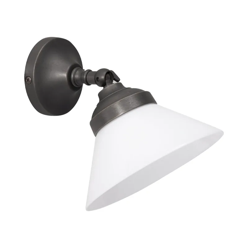 Spot Lampe Wand verstellbar Messing Glas in Bronze Weiß Direkt Vom Hersteller