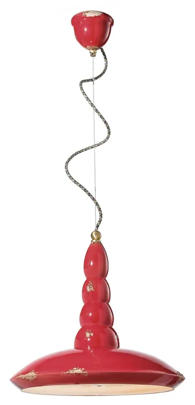 Must-Have Hängeleuchte Keramik E27 D: 40 cm rund H: max. 137 cm