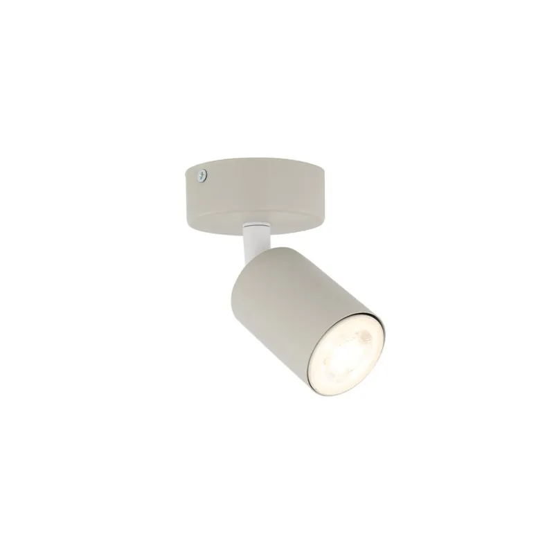 Kinderzimmerleuchte Decke Metall Ø 13 cm klein Beige GU10 Solange Der Vorrat Reicht