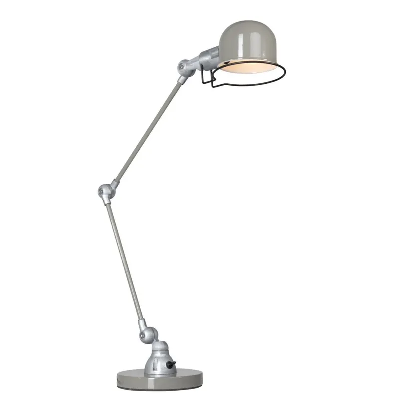 Preiswert Verstellbare Tischleuchte Metall in Grün Silber 68 cm