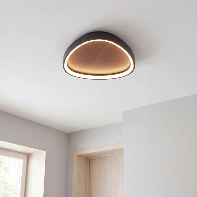 Neue Ware LED Deckenleuchte Holz Alu dimmbar 58 W 3000/4000/6500K
