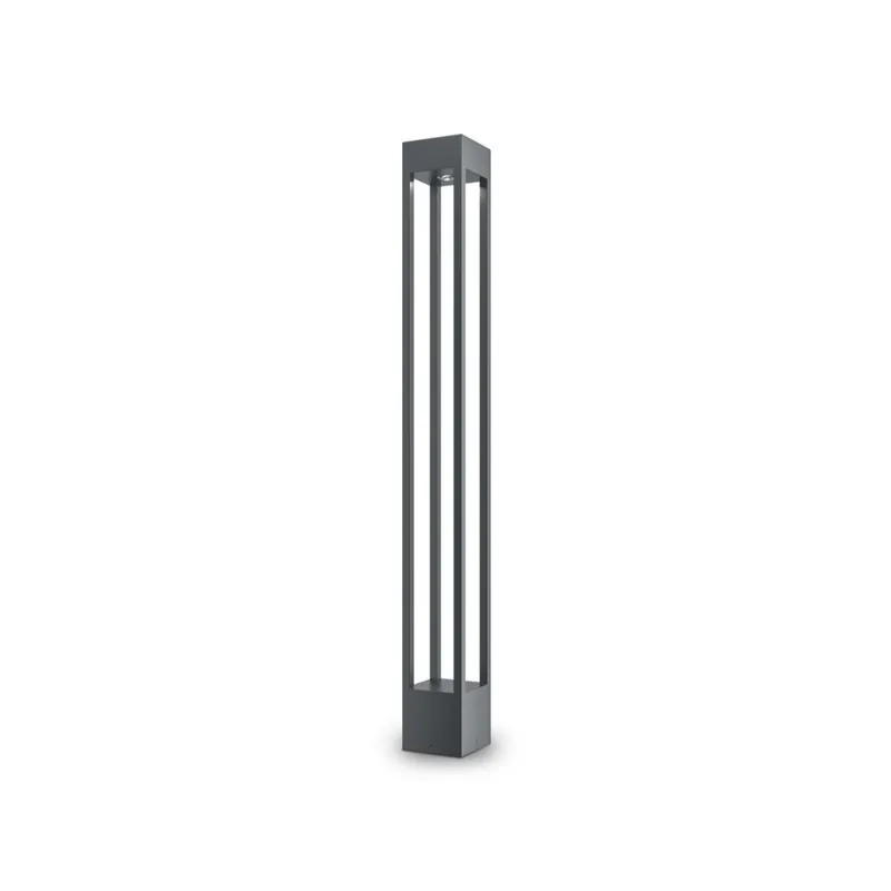 LED Pollerleuchte Metall IP65 100 cm Graphit eckig Direkt Vom Hersteller