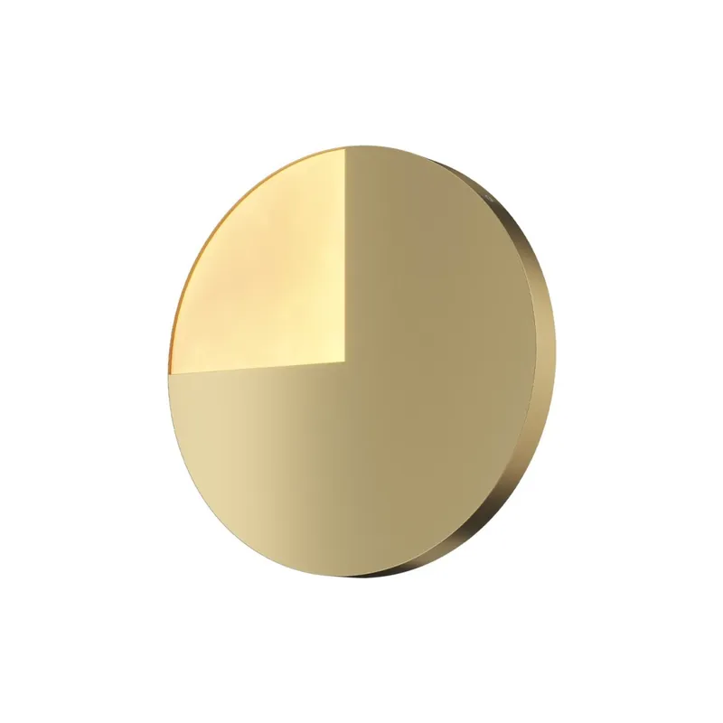 Preisknaller Wandlampe Aluminium LED rund D: 38,1 cm in Messing