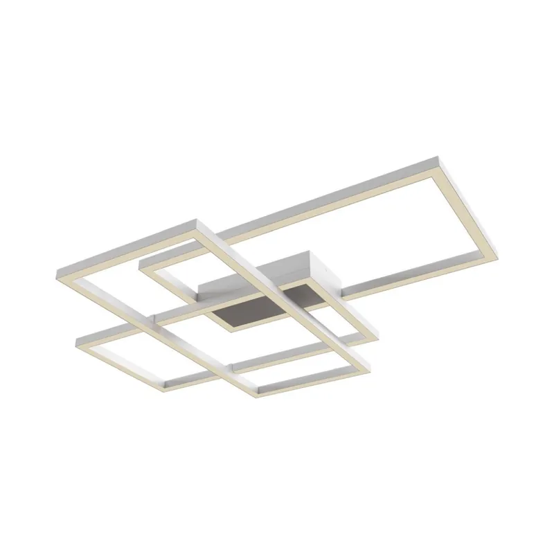 Preis Gesenkt LED Deckenleuchte Metall Weiß warmweiß 3000 K 4100 lm