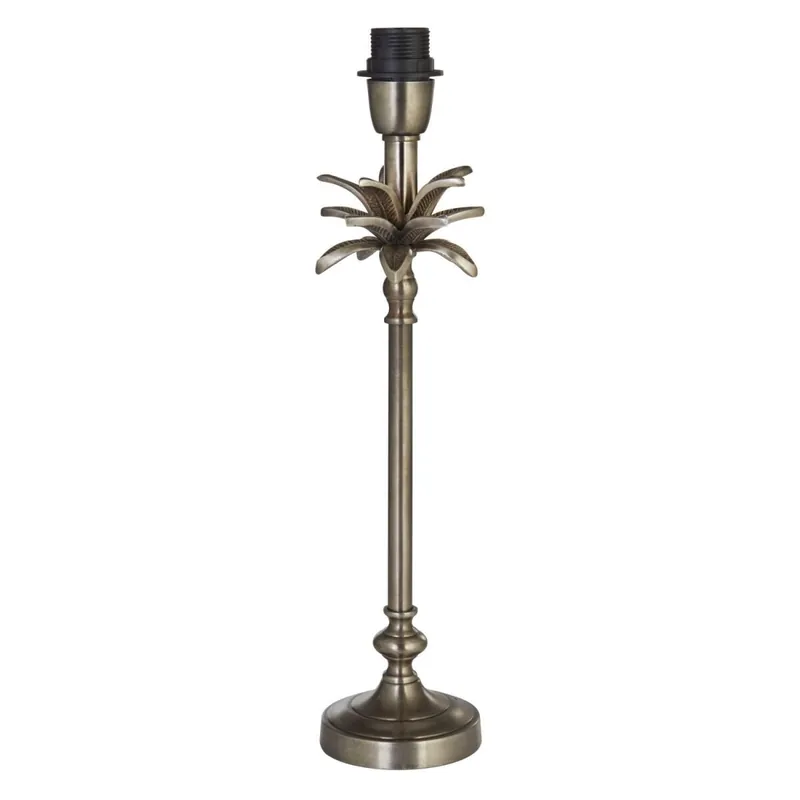 Gestell für Tischleuchte Metall E27 H: 45 cm Nickel antik Saisonangebot